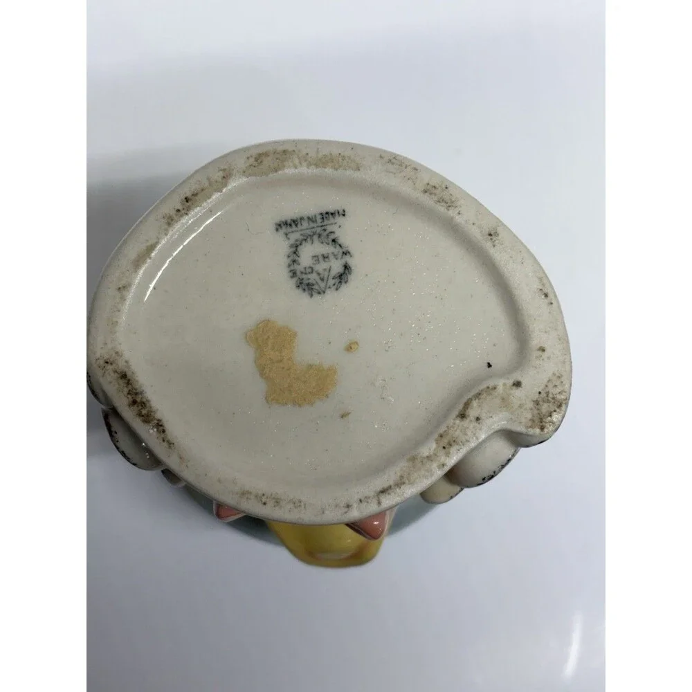 Vintage Acme Ware Duck Planter Vase Ceramic Japan Hat Bow Tie Figure